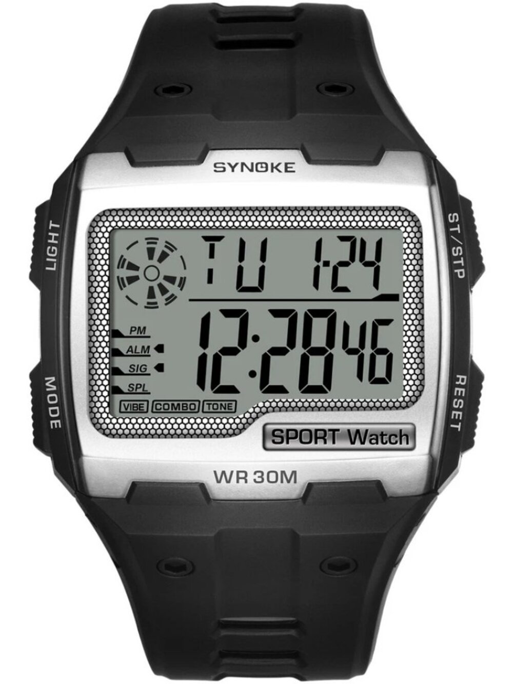 Men Waterproof Wrist Watch Sports Watch Digital Large LED Screen Watch Xmas Gift